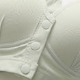 thumbnail image 4 of Lenpel Front Closure Bras for Women Comfortable Wireless Supportive Push up Bras Full Coverage Everyday Bralettes(Green,Large), 4 of 6