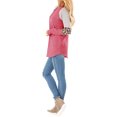thumbnail image 3 of Nlife Women Colorblock Stripes Leopard Print Crew Neck Long Sleeves Top, 3 of 10