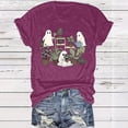 thumbnail image 2 of LUOGENLI T-shirts pour Femme pour Femmes T-Shirt à Lettres Imprimées Col Rond Décontracté Personnalité Mode T-Shirt à Manches Courtes T-shirts pour Femmes T-shirts Graphiques T-shirts Vintage Vêtements d'Été Rouge m, 2 of 3