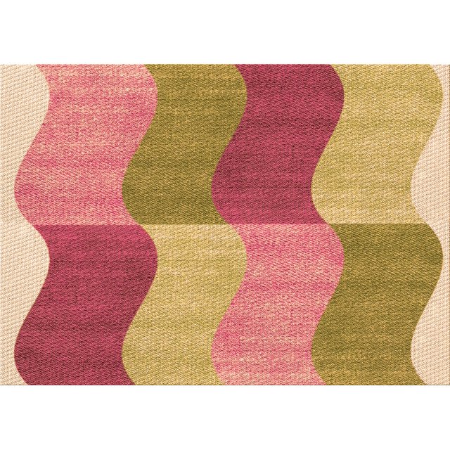 Ahgly Company Tapis d'Intérieur Lavables en Machine Rectangle Transitionnel Orange Jaune, 7' x 10'