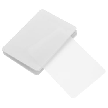 Shisuyan 100 Feuilles de Film Thermique de Laminage Feuille de Laminage Pochettes de Laminage Feuilles Transparentes en PVC pour Photo Laminage