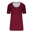 thumbnail image 4 of AherBiu Womens 2025 Ribbed Knit T Shirts Square Neck Slim Fitting Tshirts Summer Casual Basic Tops Blouses, 4 of 4