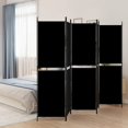 thumbnail image 1 of vidaXL 5-Panel Room Divider Black 250x180 cm Fabric, 1 of 5