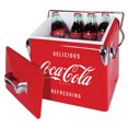 thumbnail image 2 of Coca-Cola Retro Ice Chest Cooler with Bottle Opener 13L (14 qt), Red and Silver, 2 of 10