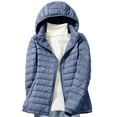 thumbnail image 1 of Lolmot Womens Down Jacket Lightweight Hooded Short Korean Style Extra Large Size Plus White Down Warm Jacket, 1 of 1