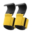 thumbnail image 1 of S SERENABLE 2 Pieces Weight Lifting Hooks Wrist Support for Bodybuilding Deadlifting Gym Yellow, 1 of 9