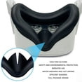 thumbnail image 2 of EASTIN Oculus Quest 2 Accessories Black Silicone Face Cover for Meta Quest 2 Sweat-Resistant Dustproof Comfortable Fit Oculus Quest 2 Compatible, 2 of 7