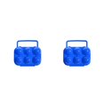 thumbnail image 1 of QualitChoice Portable Carrier Egg Tray Storage Box Holder Camping 6/12 Eggs Container blue 6grid 2Set, 1 of 6