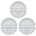 thumbnail image 1 of MasteelfCA 3PCS Imitation Porcelain Palettes Multi-purpose Round Pen Shelf Calligraphy and Painting Portable Ink Plates for Students Adults (Porcelain White), 1 of 8