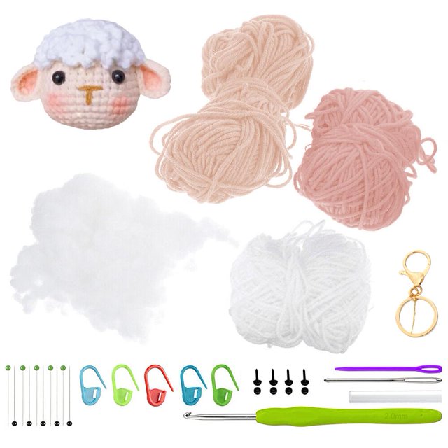 Animals Crochet Craft Art Tool Crochet Kit Beginners Desk Topper Home Prof M7 G7Y6