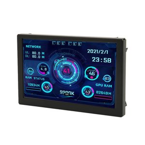 PC Affichage de la température, affichage dynamique de l'écran de température d'ordinateur USB Mini Écran 5inch IPS pour l ' Office