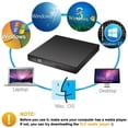 thumbnail image 2 of External Dvd Drive With Cd Burner (Combo), Usb Interface, Readable Cd, Vcd, Dvd, Mp3 Discs Can Burn Cd Discs At The Same Time,Laptops And Desktops Are Common, 2 of 6