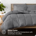 thumbnail image 2 of Bare Home 7-Piece Bed-in-a-Bag - Queen, Gray with Gray Sheet Set, 2 of 7