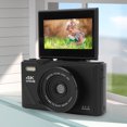 thumbnail image 4 of 4K Digital Camera with 3 Inch Flip Screen for Photography, 18X Zoom Autofocus Vlogging Camera, 64MP Video Cameras, Retro Camera Webcam for Travel Photography Vlogging, 4 of 7