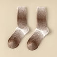 thumbnail image 2 of LckLvx Women's Winter Mid Tube Socks Thick Warm Home Socks Color Block Fleece Soft Crew Socks, 2 of 4