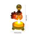 thumbnail image 3 of Fridja Clearance Under $5 LED Electronic Candlestick Iron Painted Turkey Maple Modeling Lamp Thanksgiving Night Light Ornaments, 3 of 5