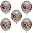 thumbnail image 1 of 5Pcs Latex Balloons 30th 40th 50th Happy Birthday Party Home Decorations (Rose Red Papers 40th), 1 of 2