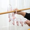 thumbnail image 5 of Ohufall Portable Foldable Clothes Drying Rack: 20 Rotating Clips for Underwear/Socks, Multi-Purpose Laundry Hanger (Indoor/Outdoor), 5 of 5