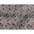 thumbnail image 4 of oneOone Viscose Jersey Fabric Leaves & Floral Block Printed Craft Fabric BTY 60 Inch Wide, 4 of 4