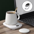 thumbnail image 3 of Baohd Electric Mug Warmer Desktop Beverage Auto Pad Off Heating Shut Cup Drinking White, 3 of 5