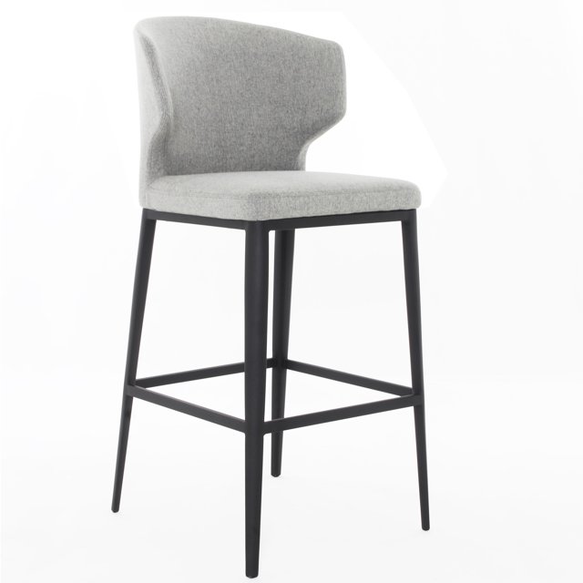 Tabouret de Bar à Dossier Ailé Rembourré de Qualité Contractuelle Cabo (26 Po/29 Po)