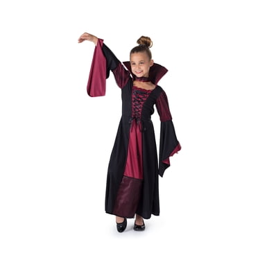 Dress Up America Vampiress Costume for Kids - Girls Vampire Costume - Halloween Vampire Dress