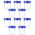 thumbnail image 1 of Clearance! Shiogb 120ml Salad Dressing Container 10Pc, Storage Rack, 4 Ounce Dressing Container Leak Proof Seasoning Container with Lid Reusable Screw Lid Plastic Container, 1 of 7