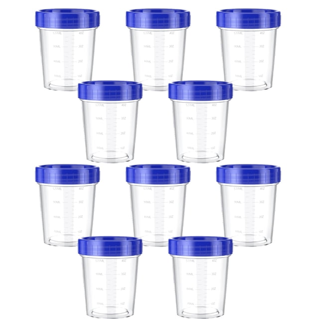 Clearance! Shiogb 120ml Salad Dressing Container 10Pc, Storage Rack, 4 Ounce Dressing Container Leak Proof Seasoning Container with Lid Reusable Screw Lid Plastic Container