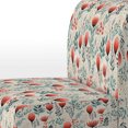 thumbnail image 4 of Designart « Dreamlike Moroccan Floral Fantasy II » Fauteuil d'Appoint Rembourré Rouge à Motif Floral - Fauteuil de Style Cottage pour Salon, 4 of 7