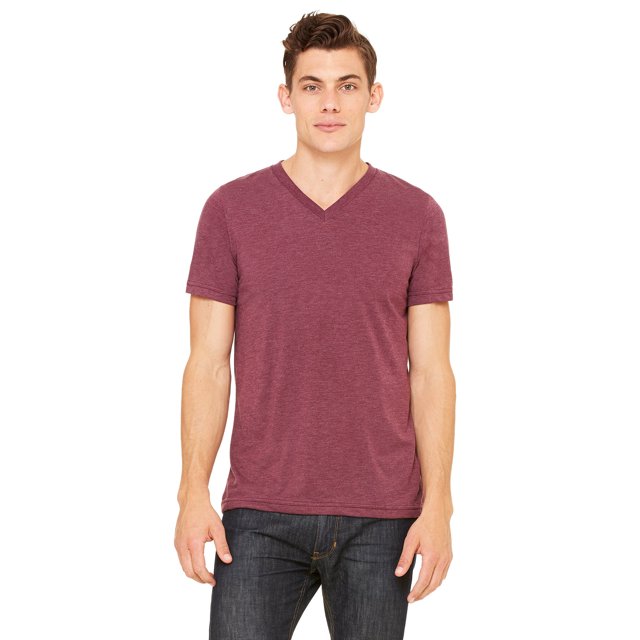 Bella + Canvas Unisex Triblend V-Neck T-Shirt