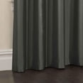 thumbnail image 2 of Mainstays Faux Silk 84" Drapery Grommet Window Curtain Panel, Charcoal, 2 of 8