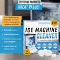 thumbnail image 4 of Ice Machine Cleaner Maker Descaler 24 Clean Tablets Compatible With Opal GE Profile Scale Remover For Countertop Ice Makers, 4 of 8