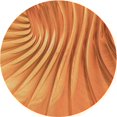 thumbnail image 1 of Ahgly Company Tapis d'Intérieur Ronds Transitionnels Lavables à la Machine Orange Rouge Orange, 7 Pieds Rond, 1 of 7