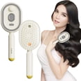 thumbnail image 4 of 5 In 1 Air Cushion Brush Electric Spray Hair Cushion Comb Electric Spray Air Cushion Massage Comb Self-Clean Rechargeable Steam Brush with Detangling Comb, 4 of 8