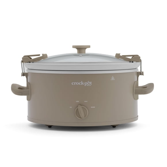 Crock-Pot Série Design Mijoteuse Manuelle de 6 Pintes, Brun Alpaga