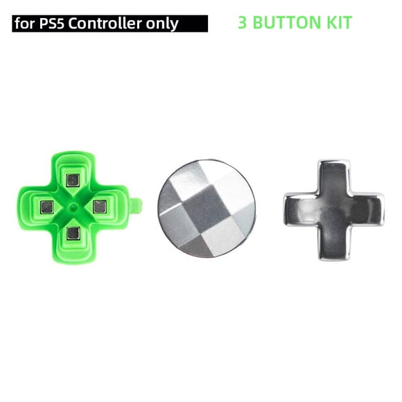 Replacement Bullet Buttons & Controller Thumbsticks Repair Kit Compatible with PlayStation PS4/PS5 Controller - Metal Adjustable Repair Kit