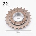 thumbnail image 1 of GLFILL 16/18/20/22T 35mm Roue Libre Simple Vitesse Pignon de Bicyclette Pignon Fixe Cyclisme Essai Volant d'Inertie Amovible Pièces de Vélo Accessoires 22T, 1 of 3