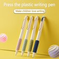 thumbnail image 4 of Press Pen Retractable Fountain Pen, Retractable Fountain Pen Extra Fine, Press Type Refillable Ink Writing Pens, Smooth Writing Super Soft Non-Slip Grip for Writing, School, Office(Green) Bulk Pens, 4 of 9