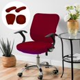 thumbnail image 2 of Maoww Housse Extensible pour Chaise de Bureau pour Chaise d'Étude Chaise de Jeu Fauteuil Rouge, 2 of 9