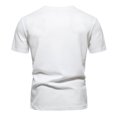 thumbnail image 3 of Hiiyo Men's T-Shirt Solid Color Short Sleeve T Shirt Undershirt Top, White, 3 of 6