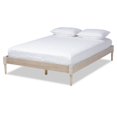 thumbnail image 1 of Baxton Studio Colette Mid-Century Wood Platform King Bed in White Oak, 1 of 9