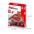 thumbnail image 3 of A Assembled Fire Rail Toy For Boys Engineering Vehicle Scene With Multi-Storey Parking Lot, 3 of 8