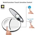 thumbnail image 4 of Jinsinto Miroir de Maquillage Compact Rechargeable Éclairé pour Voyage et Sacs à Main, 4 of 5