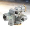 thumbnail image 3 of Valve de Commande de Frein à Ressort, 110500 Étanche aux Fuites Arrêt d'Urgence Valve de Commande de Frein à Ressort Étanchéité Efficace Robuste pour Remorque Ports 3/8 Po Valve Prioritaire, 3 of 7