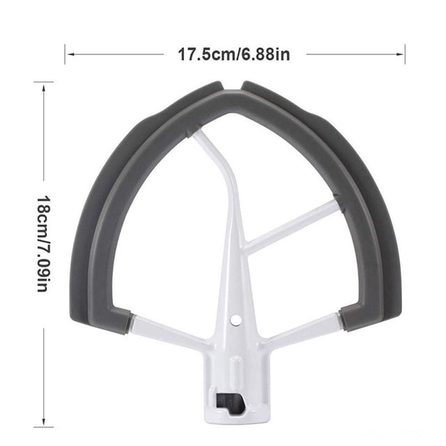Batteur à Bord Flexible Mélangeur Plat Accessoires Batteur de Cuisine pour KitchenAid Remplacement pour KitchenAid 6-Quart