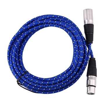 Metal + Nylon Blue Xlr Cable, Microphone Cable, Anti-Oxidation Shotgun Microphones For Microphone