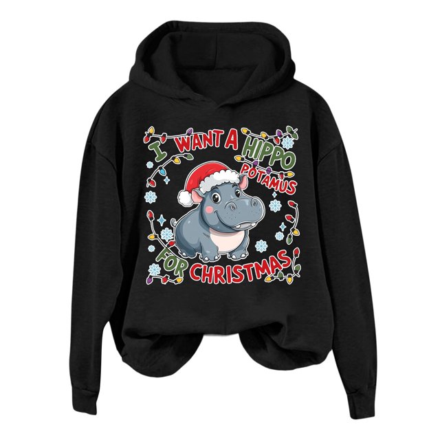 Lady I Want To Do A Hippo With A Hoodie All The