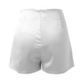 thumbnail image 4 of WILLBEST Jeans pour Femmes, Jupe-Short Asymétrique Froncée, Shorts Décontractés Taille Haute Cargo, 4 of 4