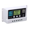 thumbnail image 3 of Contrôleur Solaire Industriel Puce LCD Affichage Surcharge Protection Régulateur Solaire 12V 24V Auto Adaptation Blanc 20A, 3 of 7