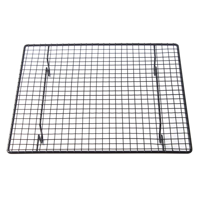 Hi.FANCY Carbon Steel Wire Grid Cool Rack BBQ Cake Cooling Shelf Nonstick Pie Bread Cake Baking Tray